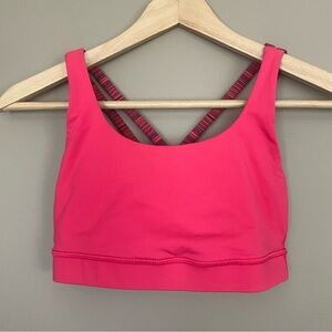 {Lululemon} Energy Bra in Boom Juice / Cyber Boom Juice Alarming - Womens 4